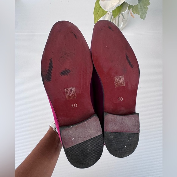 Santino Luciano Burgundy Velvet Loafers Size 10 Slip-On Dress Shoes main image 14